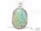 P. Skeets Turquoise Sterling Silver Pendant, 28g