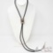 Vintage Abalone Shell Sterling Silver Bolo Tie, 23.9g