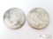 2 1923-S Silver Peace Dollars