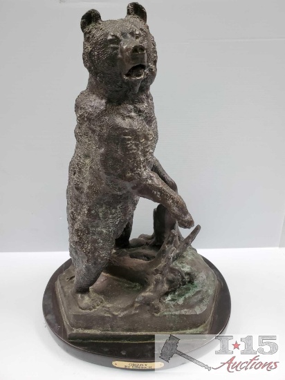 "Grizzly" Bronze Sculpture By Liberich