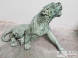 Metal Panther Sculpture
