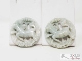 2 Carved Jade Pieces