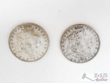 1883 And 1880-S Morgan Silver Dollars