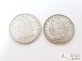 2 1921-S Morgan Silver Dollars