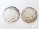 1922-D And 1922-S Silver Peace Dollars
