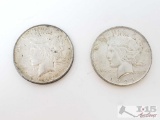 1923 And 1923-D Silver Peace Dollars