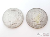 2 1926-D Silver Peace Dollars