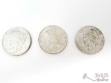 1936-S, 1927-D, And 1828-S Silver Peace Dollars