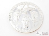 Sterling Silver Star Trek Anniversary Coin, 179g