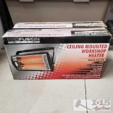 2 New In The Box Profusion Ceiling Mounted Workshop Heaters