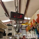 Digital Crane Scale With Rope, Pulley, 2 Power Cord Reels, And Electric Space Heater