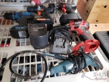 4 Cordless Drills and A Black & Decker Wizard Rotary Tool