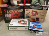 2 New Viking Heavy Duty Jumper Cables, Pittsburg Jumper Cables With Inline Battery tester and More