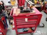 Us General Roll Cart With Foley Belsaw Key Machine and Mini Cut Off Saw