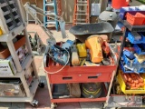 Metal Push Cart, Bosch Drill, Shop Vac, And More
