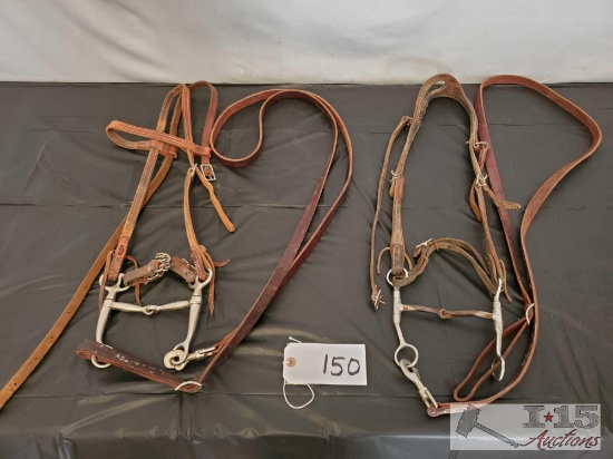 Two Complete Cowboy Bridles