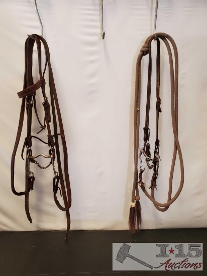 Two Complete Cowboy Bridles
