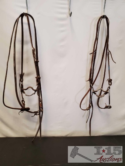 Two Complete Cowboy Bridles