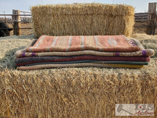 Five Saddle Blankets