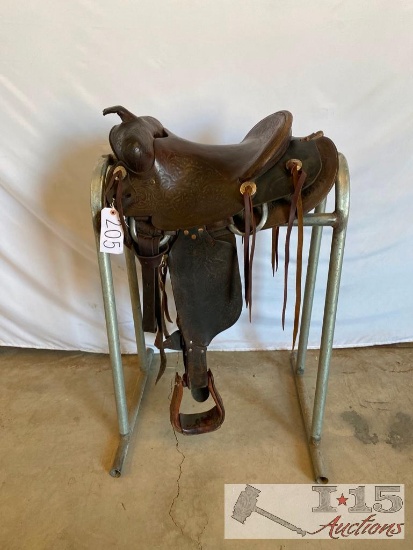 Custom Vintage Ranch Western Saddle