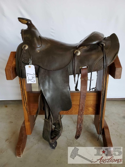 Vintage A Fork Western Saddle
