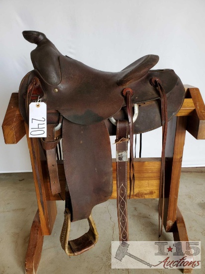 Hereford Brand Roughout Western Saddle