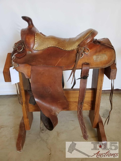 William M Porter Western Saddle