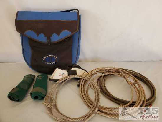 NRS Rope Bag with Three Ropes, Pro Choice Over Reach Boots and Pro Choice Splint Boots