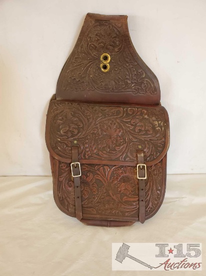 Vintage Cowboy Leather Saddle Bags