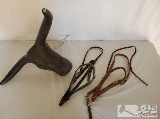 Two Roper Tie Downs and a Steer Roping Head