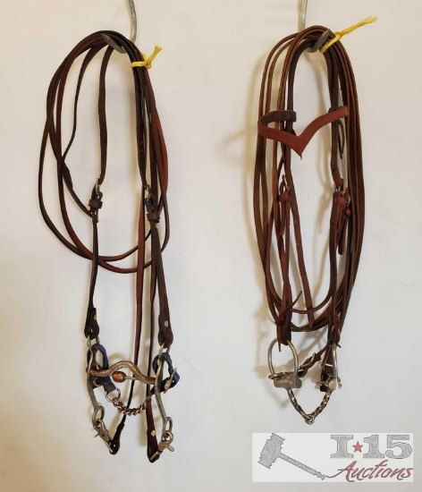 2 Complete Used Bridles