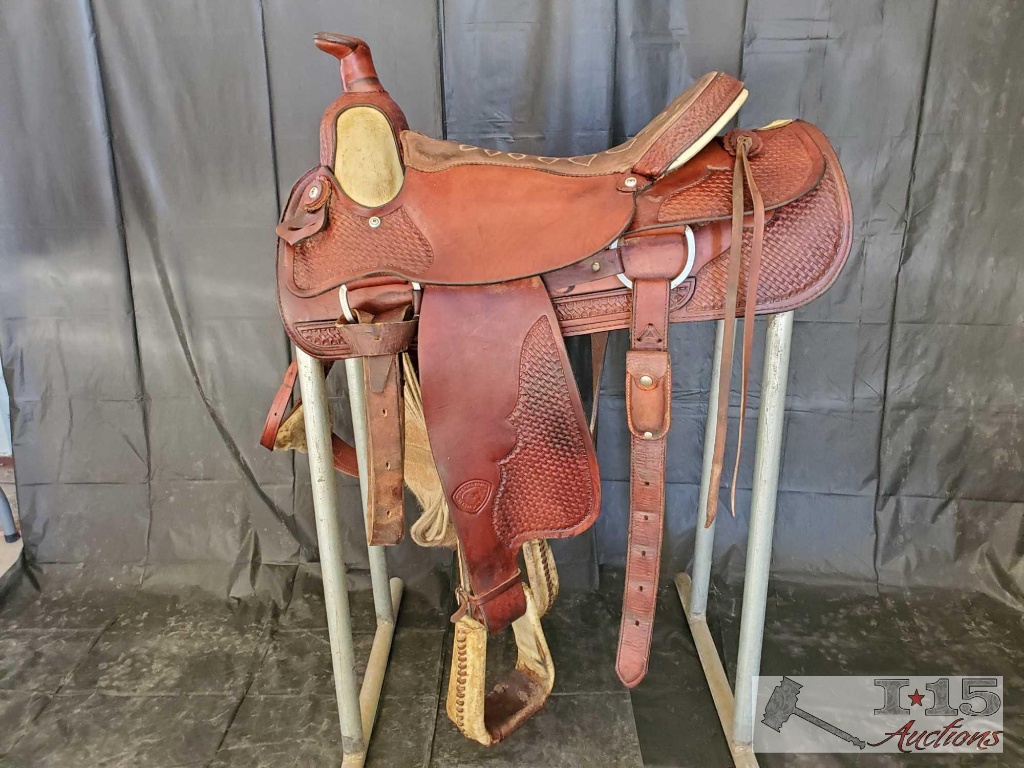 Hereford Brand Tex Tan of Yoakum Saddle