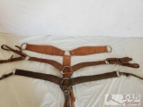 Three Big Leather Breast Collars