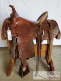 Custom Santa Fe Roping Saddle