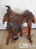 Cowboy Riding Saddle