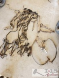 Vintage Lot of Hames, Single Tree, Bridles and Harness parts