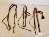 3-Leather Cowboy Headstalls