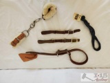 Harness Leather, Chain and Nylon Hobbles all in one lot