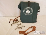 2-Pairs of Cowboy Spurs, Spur Straps and a PRCA Rodeo Stadium Seat