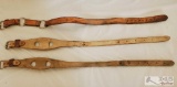Three Cowboy Harness Leather Hobbles
