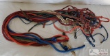 10 Knotted Ranch Rope Halters and 6ft Leads Attached