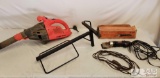 Portable Hanging Saddle Rack, Sunbeam Clippers and Leaf Blower