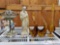 Glass swans, Vase, Bowl and Plaster Religious Decorations