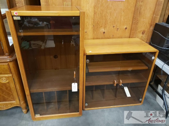 2 Wooden Cabinets