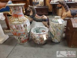 Asain Vases And Pot