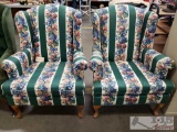 Pair of Floral Patterned Chairs