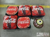 Coca-Cola Pillows and Plastic Lamp Shade