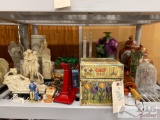 Statues, Candle Holders, Glasses, Vases and More