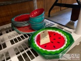 Watermelon Plastic Plates