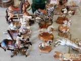 12 Carousel Horse Figurines